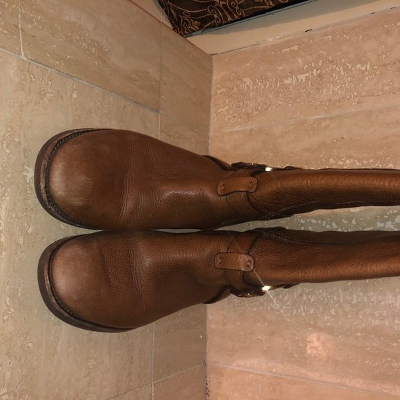 Tory Burch Riding Boots Tan Tall - Picture 4 of 9